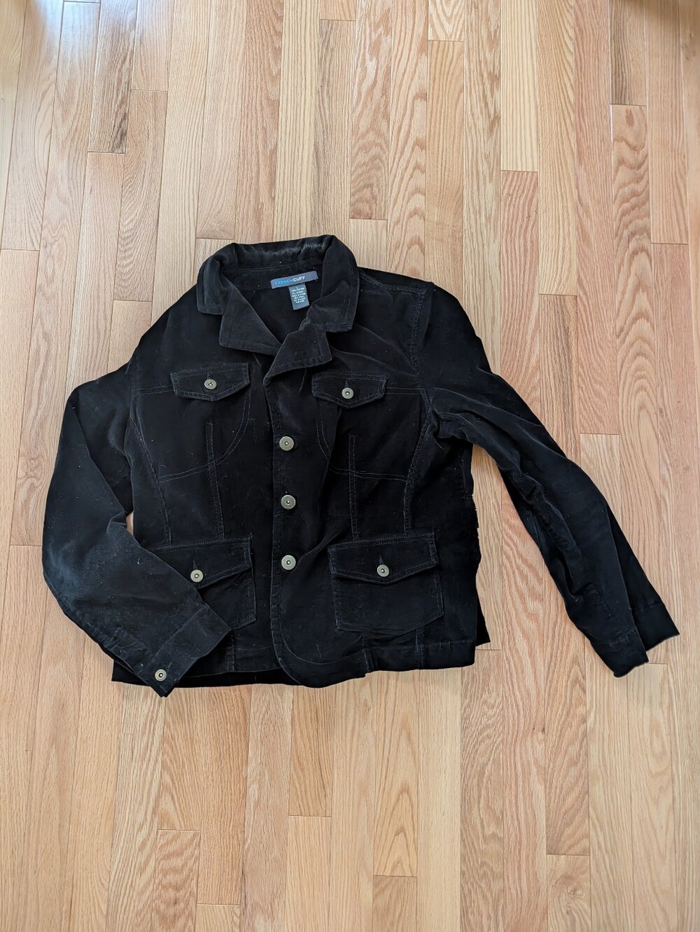 Black Ribbed Jacket Large